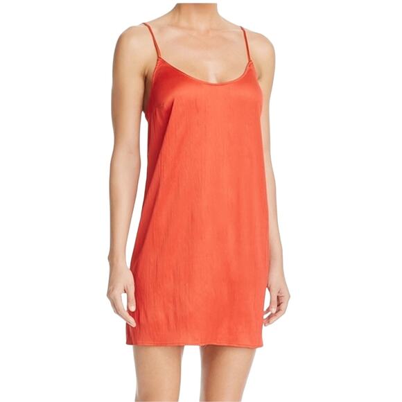French Connection Orange Slip Dress - Size Small - Picture 1 of 6
